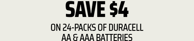 Save $5 on 24 Packs of Duracell!