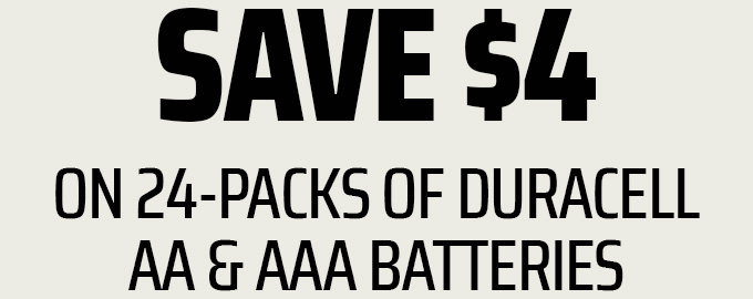 Save $5 on 24 Packs of Duracell!